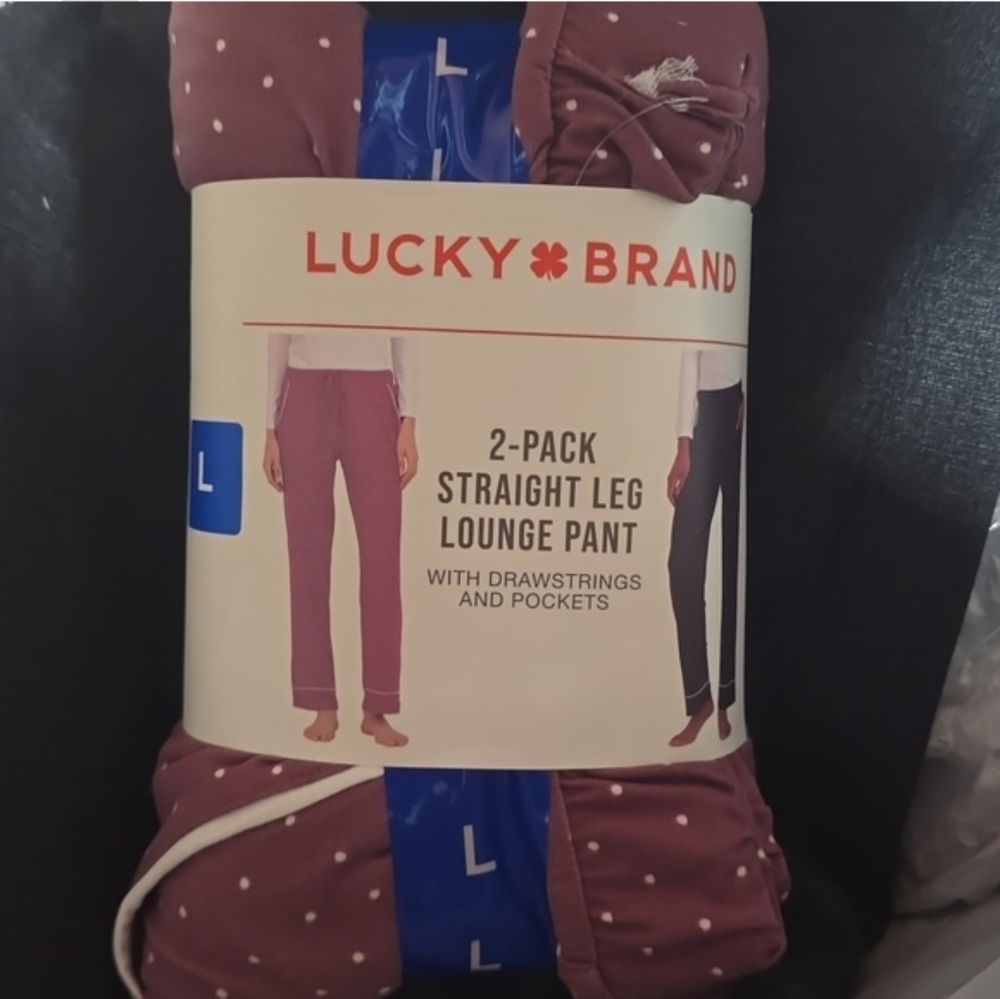 Lucky Brand Straight Leg lounge pant with drawstrings and pocket, nwt